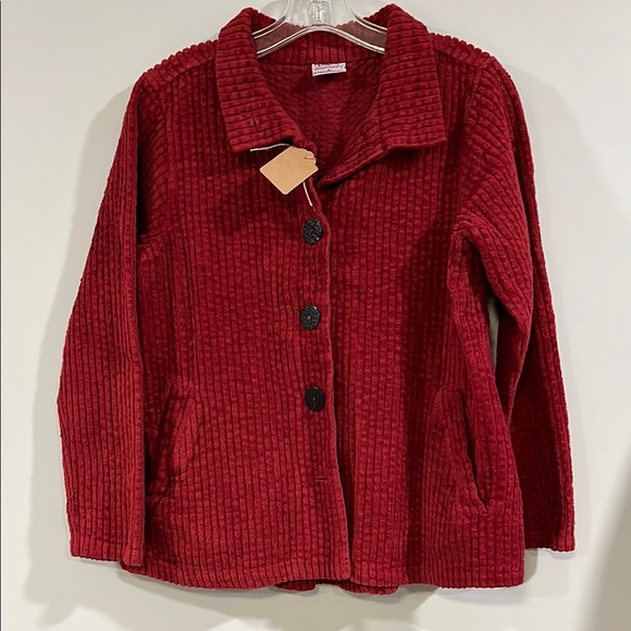 Color Me Cotton - small, swing red/berry/burgundy jacket - Picture 1 of 7